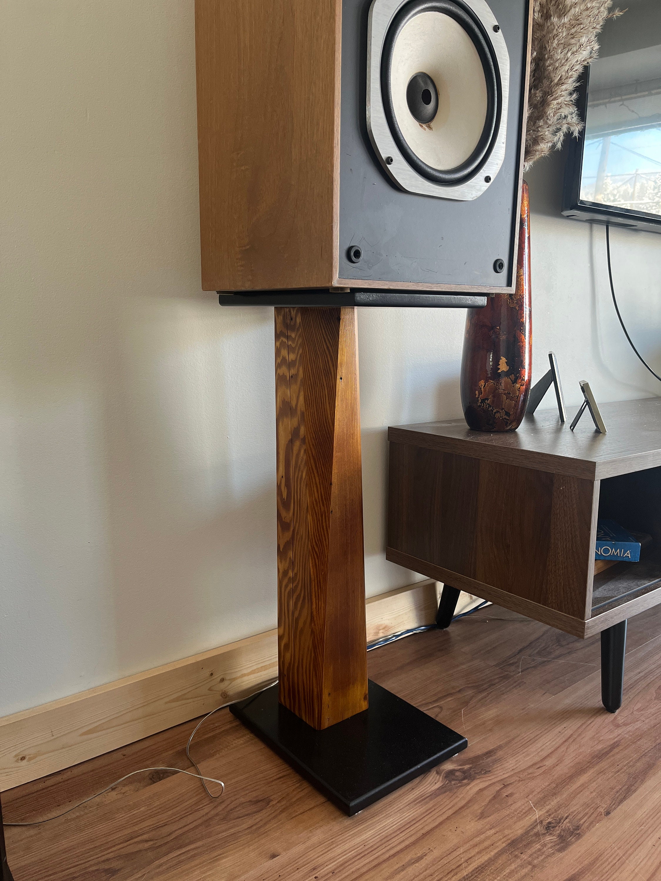 Pair of Handmade Sound Isolation Speaker Stands/made From Fir and