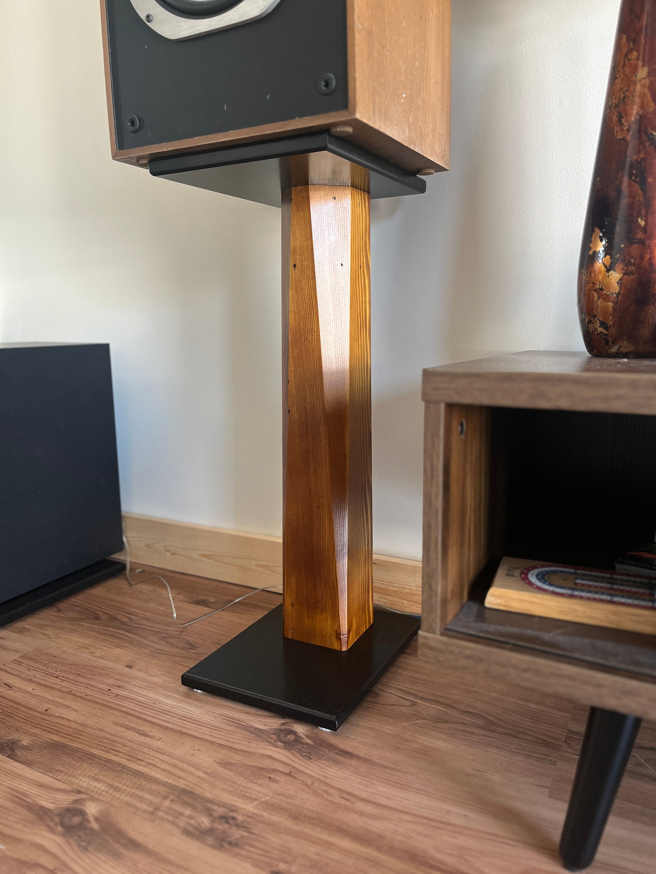 Pair of Handmade Sound Isolation Speaker Stands/made From Fir and
