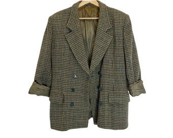 Blazer en laine pied-de-poule Burberry. Taille M.