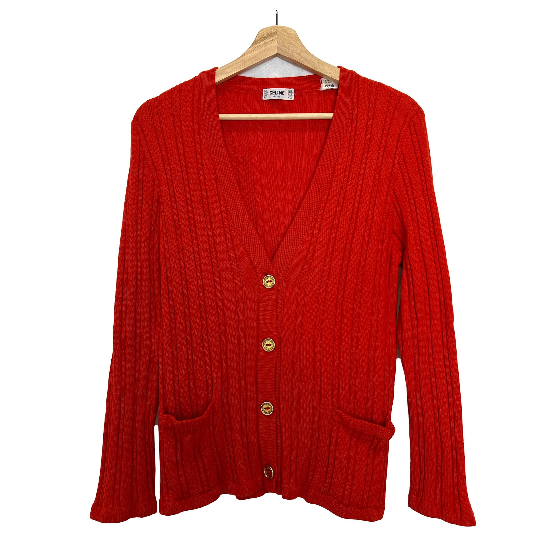 トップス 90S CELINE PARIS VNECK KNIT 90S CELINE PARIS VNECK KNIT