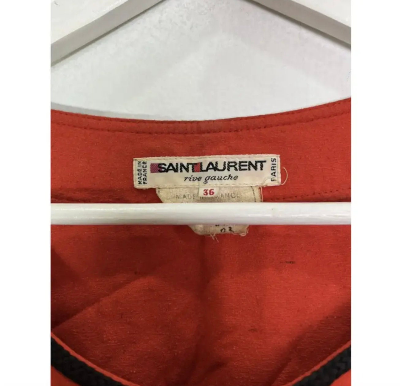 Yves Saint Laurent Vintage Red Blouse - Etsy