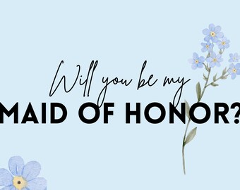 Will You Be My Maid of Honor Card