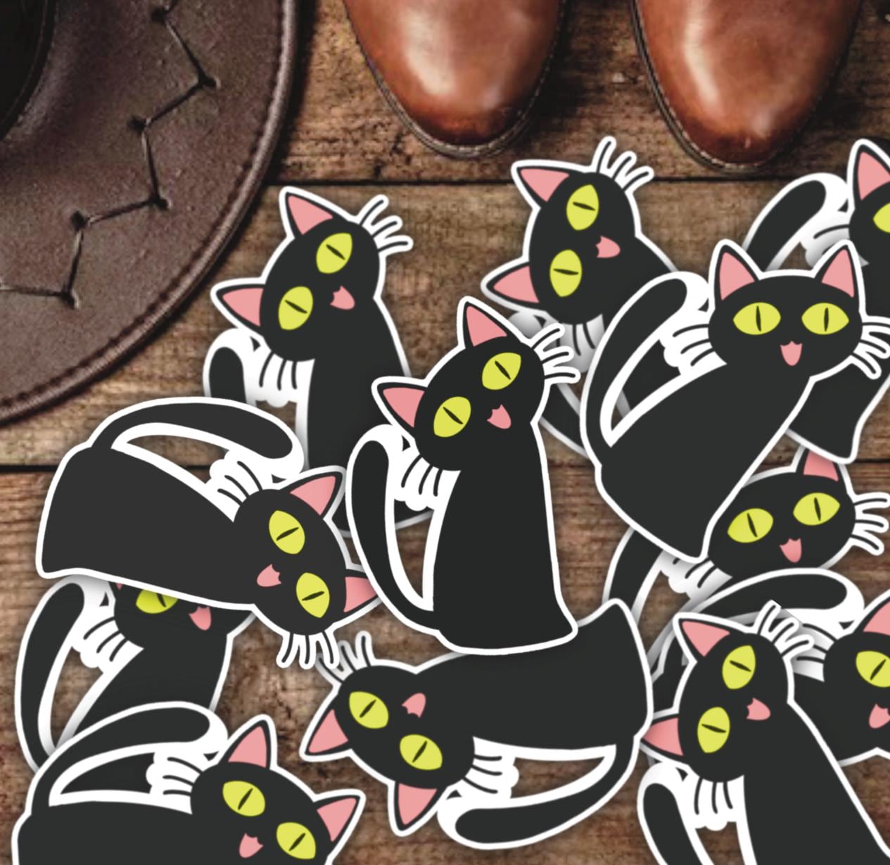 Kuroneko-sama Black Cat Anime Sticker: Trigun Die-cut Vinyl - Etsy