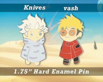 Vash and Millions Knives, Trigun Stampede, Trigun Stargaze,  Hard Enamel