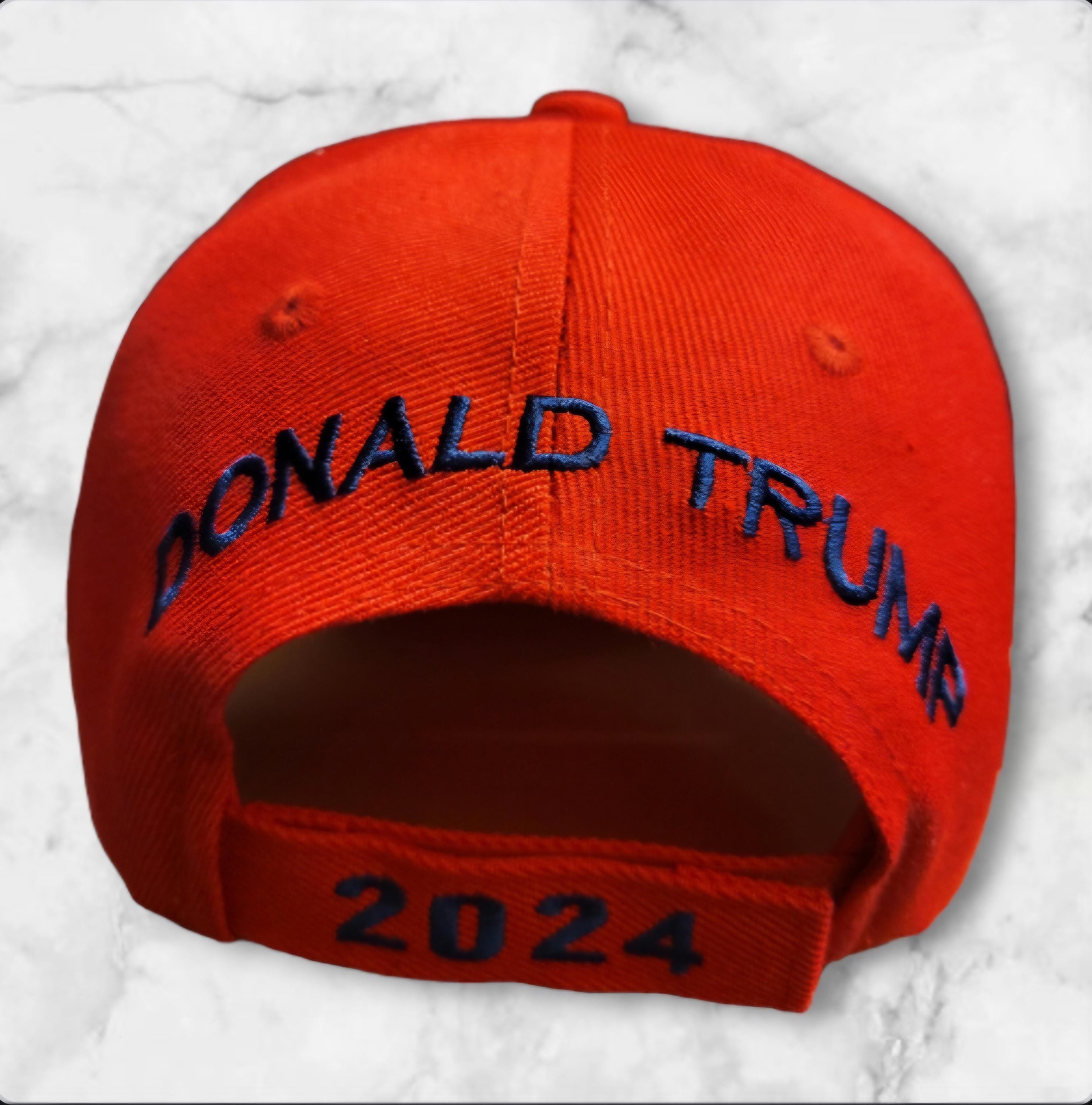 Cappello MAGA Trump 2024 Rosso - 'Rendi L'America Di Nuovo Grande' - Materiale Acrilico Cappello USA Acrilico - Foto 8
