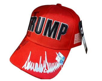 Red  Embroidered Donald Trump Hat Classy 45/47 100% Cotton MAGA New
