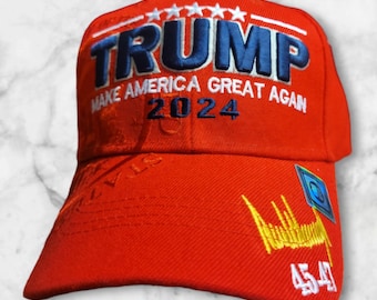 Trump 2024 Embroidered Hat – Make America Great Again Cap