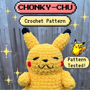 ChonkyChu Crochet Pattern: Amigurumi Tutorial (PDF Digital Download in English)
