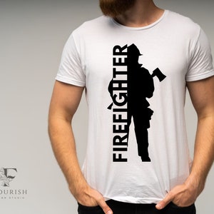 Firefighter SVG: Exclusive Design for Fire Dept - DIY Crafts, Cutting Machines, Apparel & More with Unique Fireman Silhouette