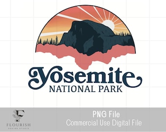 Yosemite PNG perfect for Sublimation, Clipart, T shirt design