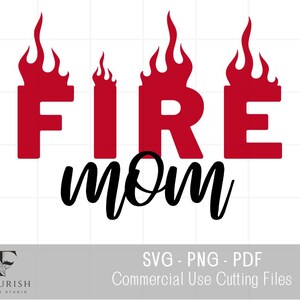 Firefighter SVG: Honoring Fire Dept with Exclusive Design - Perfect for Firefighter Moms, Cutting Machines, Crafts and Apparel Creation!