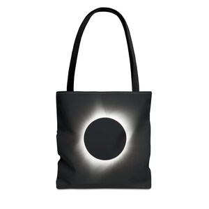13in Tote bag/ Schwarz/ quadratisch/ Druck der Sonnenfinsternis/ schönes Weltraum Bild/ NASA/ tolle Geschenke/ Geschenke für jeden Anlass