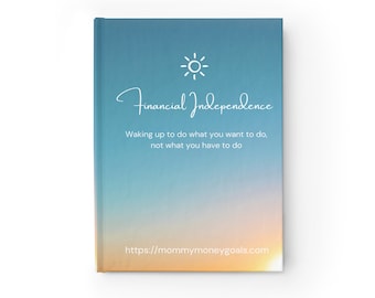 Hardcover Mommy Money Goals Journal  unlined-Financial Independence