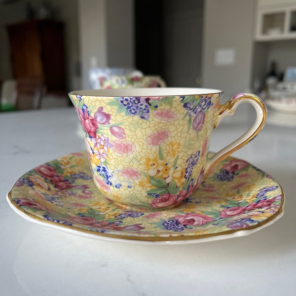 Vintage Royal Winton Chintz Teacup and Saucer
