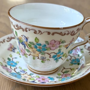 Vintage Royal Staffordshire Floral Teacup England
