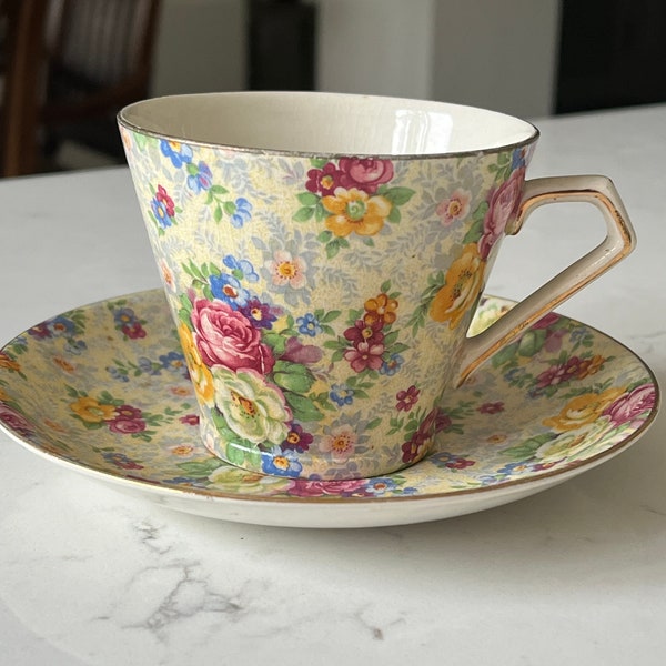 Vintage Chintz Teacup Lord Nelson Ware England
