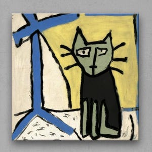 Ugly Cat Drawing Art Print Set Whimsical Abstract Cat Prints Unique ugly-cat-drawing-art-print-set-whimsical-abstract-cat-prints-unique