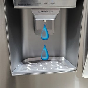 LG Refrigerator Drip Tray | Custom Fit | Water Drip Catcher | ThinQ | LG Fridge Drip Tray | Drip Plate | LG Drip Tray | Lg Dispenser Tray