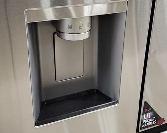 Pour LG | Bac d'égouttage pour distributeur d'eau et de glaçons | Ajustement haut de gamme | Magnétique | Multiportes, côte à côte - Modèle 1 - France