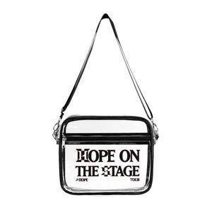 BTS J-Hope Konzerttasche – „Hope on the Stage“ Tour 2025 | Transparente Tasche für BTS ARMY zur Verwendung im Stadion oder in der Arena