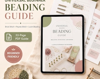 Beading Guide PDF, Beginner Brick Stitch, Peyote And Loom Techniques
