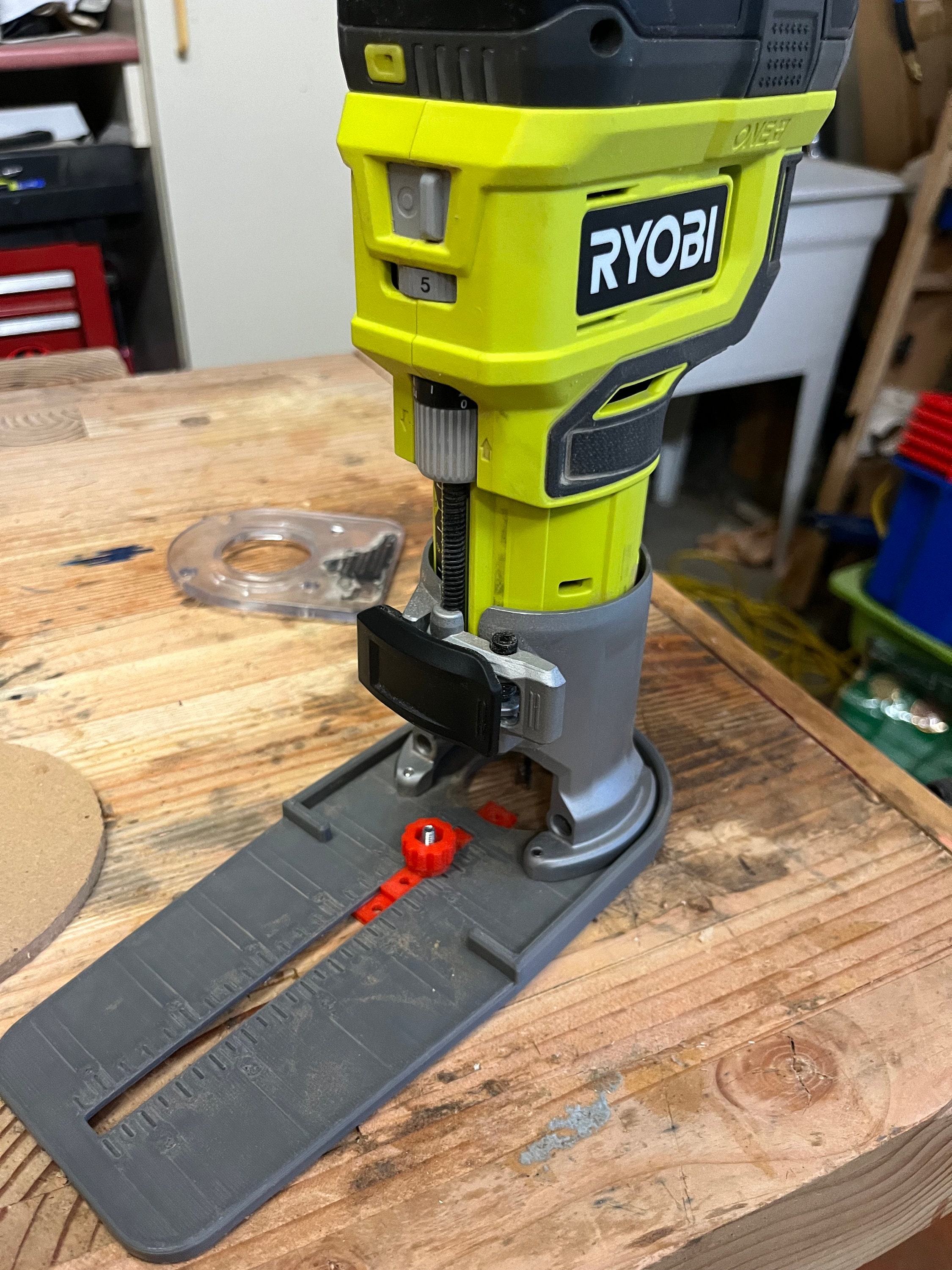 Adjustable Circle Cutting Jig Compatible With Ryobi ONE Compact Router ...