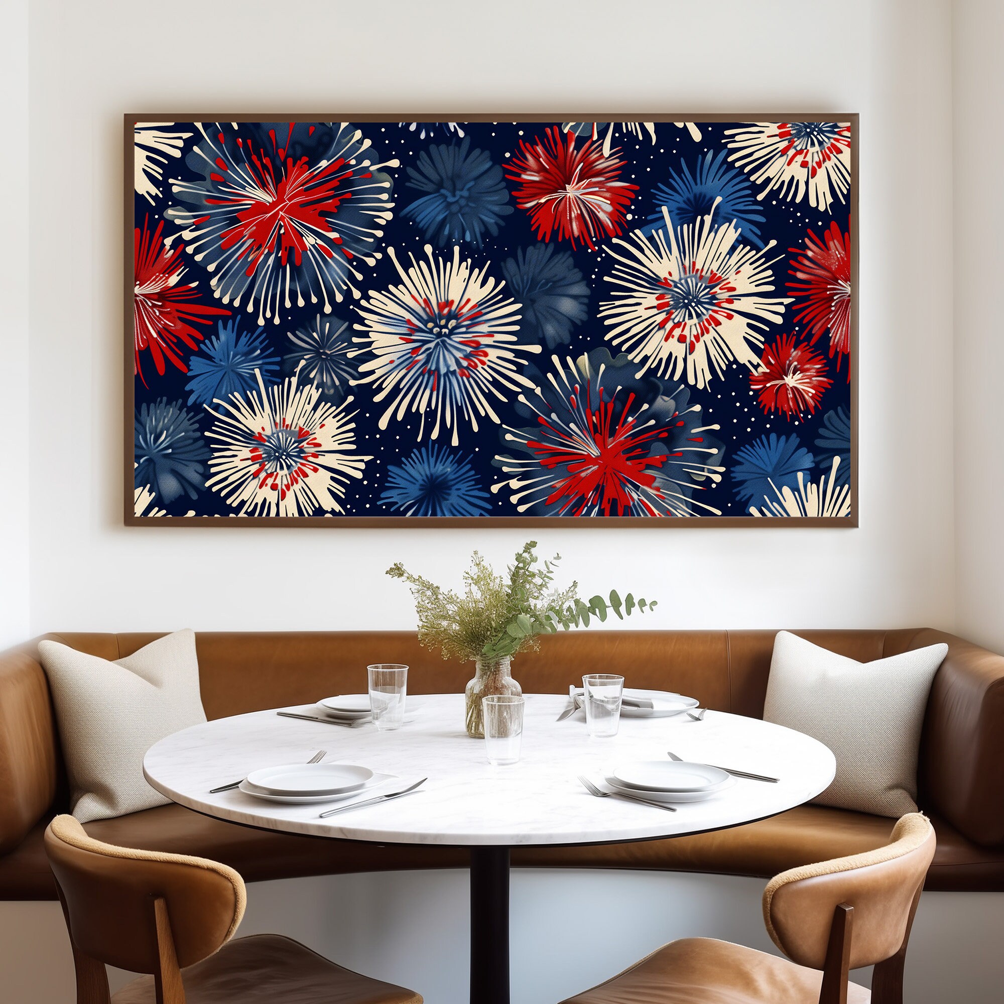 7 月 4 日の花火 Samsung フレーム TV アート デジタル ダウンロード