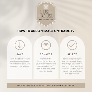 how to add an image on frame tv