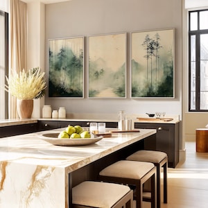 Japanese Wall Art Set of 3 Prints, Vintage Japandi Decor, Wabi Sabi ...