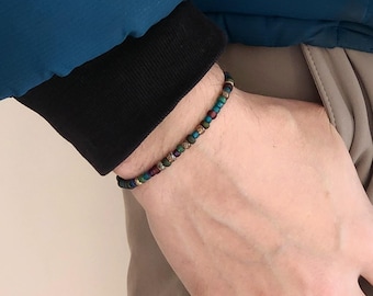 Boho Miyuki Dragonfly Bracelet -Unisex Beaded Jewelry - Handmade Aurora Glass Beads - Minimalist Summer Bracelet - Unique Gift - Beaded Band