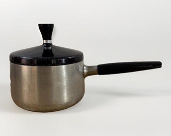 Vintage Wear-Ever 1 QT R-781 aluminium sauspan en deksel - MCM Atomic