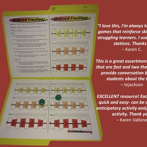 42 Printable Math Games for Middle School & Upper Elementary Students ...