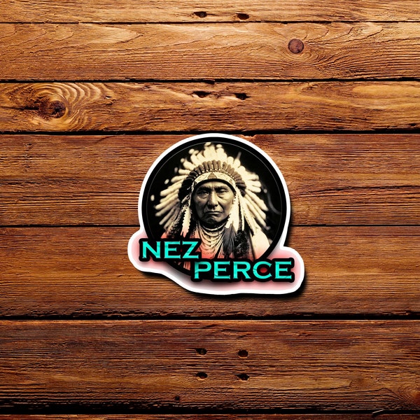 Chief Joseph Native American ''Nez Perce'' Waterproof Sticker