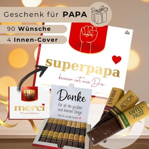 90 Merci Banderoles + Capa SUPERPAPA Download, Ideia de Presente de Última Hora, Desejos, Caixa de Presente Dia dos Pais, Aniversário, Pequeno Obrigado