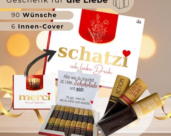 90 Merci banderoles and covers Schatzi Valentine's Day gift idea for HER + HIM, boyfriend, girlfriend, anniversary, love, favorite person, digital