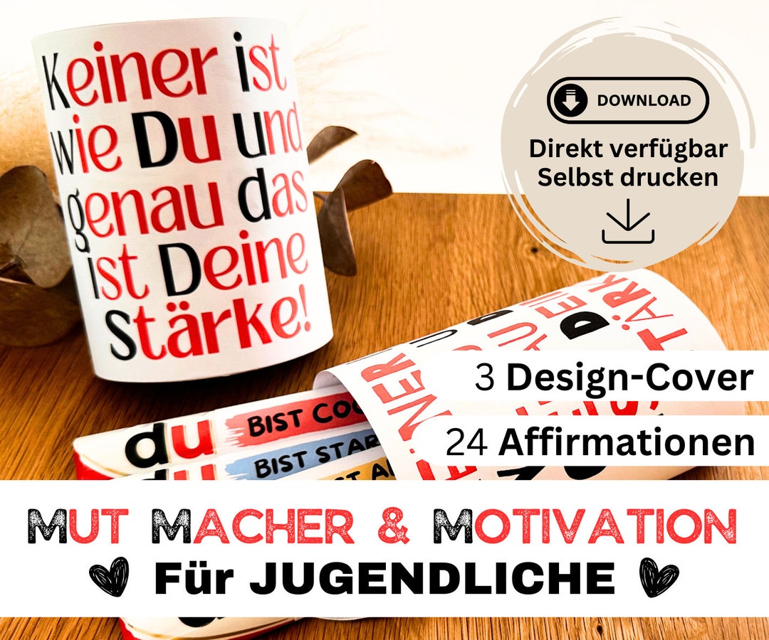 24 Duplo Banderoles Encouragement, Affirmations, Motivation, Teenagers ...