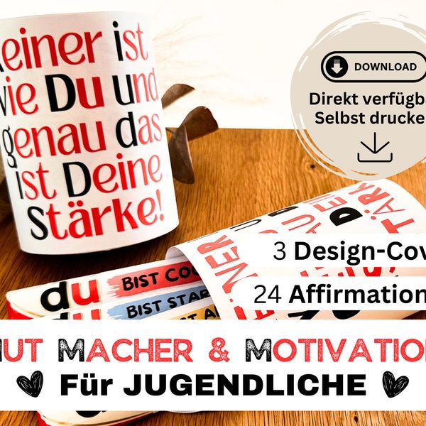 24 Duplo Banderolen Mut Macher, Affirmationen, Motivation, Geschenkbox Jugendliche, Prüfung, Schokolade, Schule, Abschluss, Du Botschaften