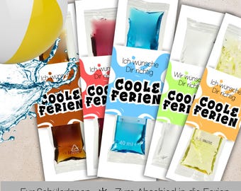 Farewell gift for school holidays, daycare, kindergarten, ice cream at the start of the holidays, from teacher to student, end of school year, cool holidays, DIY