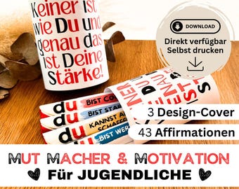 43 Duplo banderoles encouragement, affirmations, motivation, teenagers, exams, chocolate, school, graduation, you messages, Valentine's Day