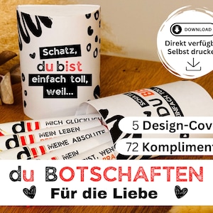 72 Duplo Banderolen Download - DU Botschaften, Last Minute Geschenk Idee, Komplimente, Geschenkbox, Liebeserklärung Mann Frau, Valentinstag