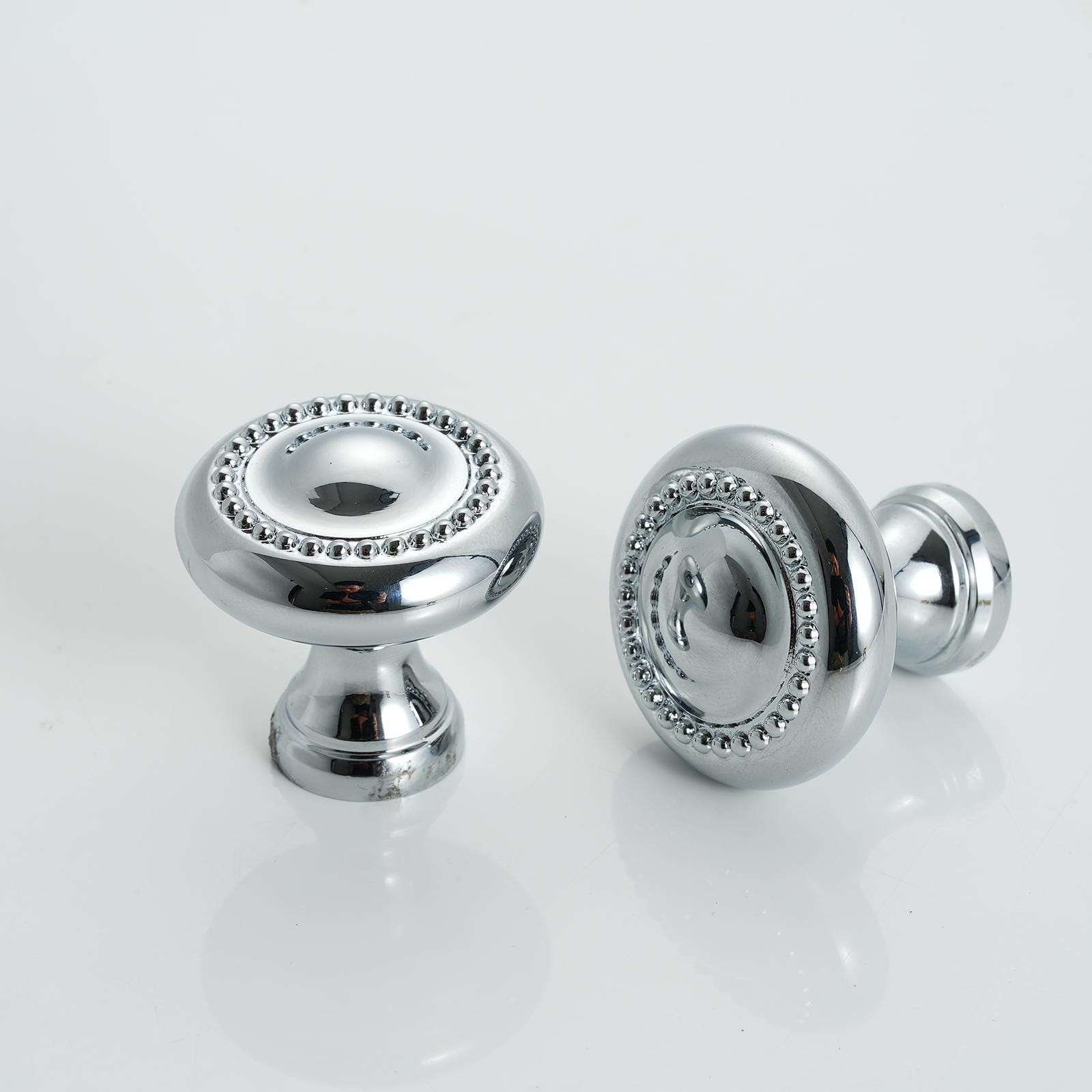 Solid Brass Cabinet Knob: Bright Chrome & Antique Brass Finish - Etsy