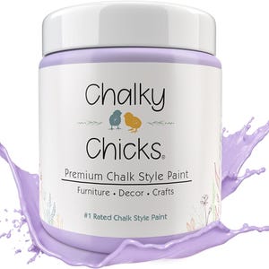 Premium Chalk Paint for furniture, home decor, crafts, DIY, indoor-outdoor - eco friendly chalk paint - Sweet Lilac (Light Purple)