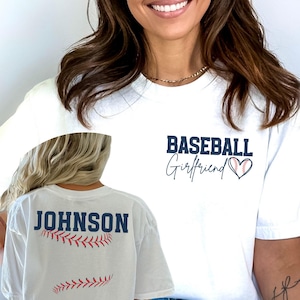 Personalized Baseball Girlfriend TShirt or Tank Top