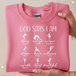 Ballet Dance Bible Verse Sweatshirt, Dance Recital Apparel, Ballet Dance Sweatshirt, Christian Dance Hoodie, Ballet Gift, Gift for Dancer