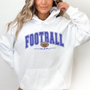 Personalized Football Mom Sweatshirt - Custom Name Women's Plus Size Team Spirit Gift