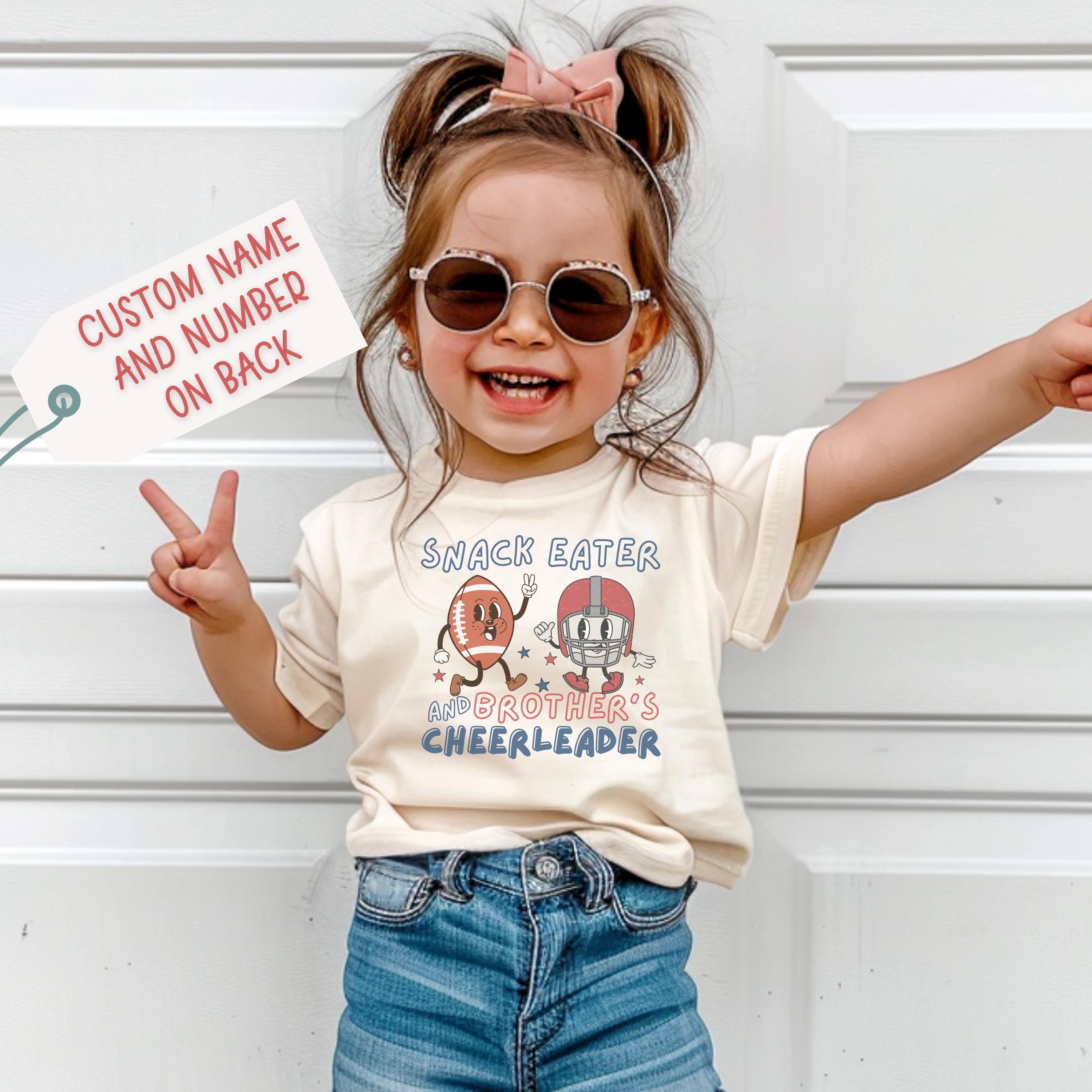 Custom Football Toddler Shirt | Little Sister Football Tee | Personalized Game Day Shirt | Bella Canvas | Soft Kids Football Tee