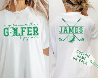 Personalized Golf Girlfriend T-Shirt, Golf Mom Tee, Custom Name