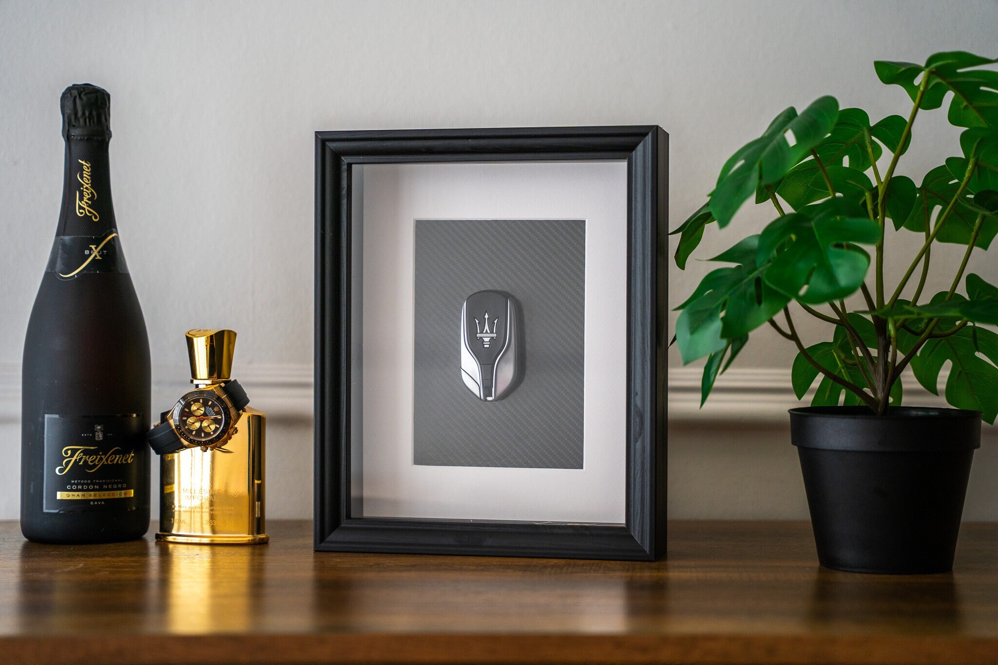 Framed Maserati Key // Wall Art // Display Decoration