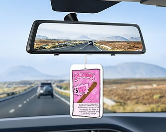 Pink Woods Bag Car Air Freshener  Scented Air Freshener  Backwoods  Stoner  Baddie  Pink Car Accessory | Cute Car Decor | Pink  Decor