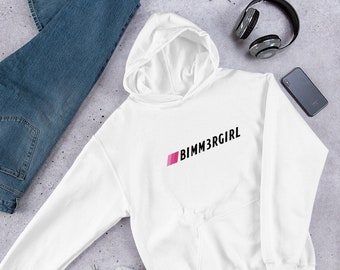 Bimm3rgirl Unisex Hoodie Bimmergirl Bmw Girl Bmw Hoodie Car Girl Hoodie Womens Hoodies, Womens Sweatshirts, Bmw Accessory, Car Apparel